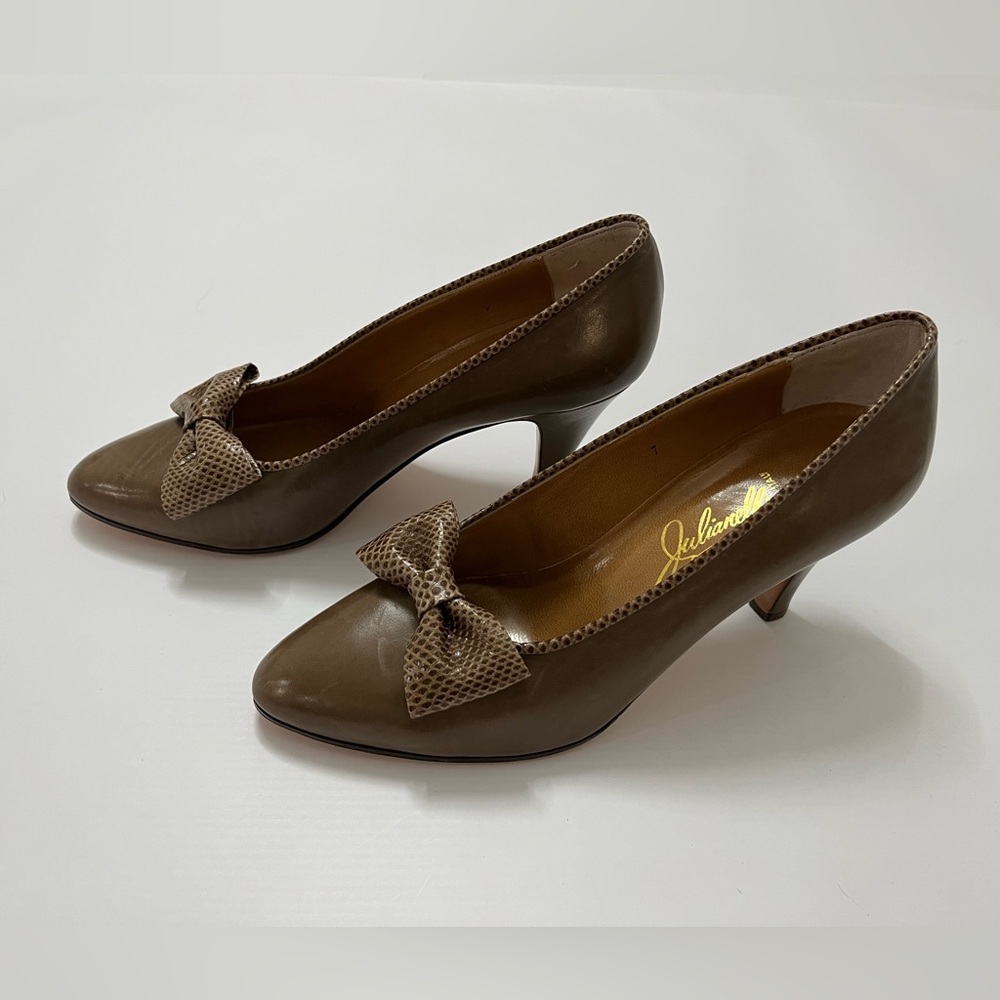 Julianelli - vintage Italian designer leather heels - size 7